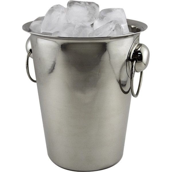 Virgin Crafts Silver Stainless Steel Ice Bucket for Bar