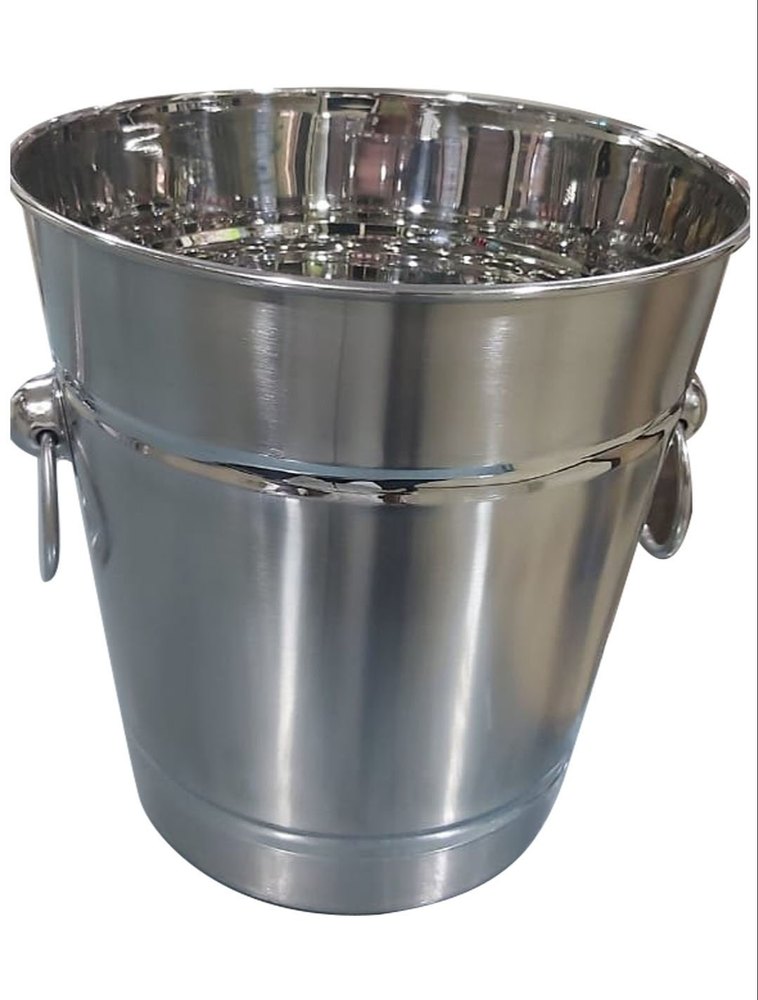Stainless Steel Ice Bucket With Handles