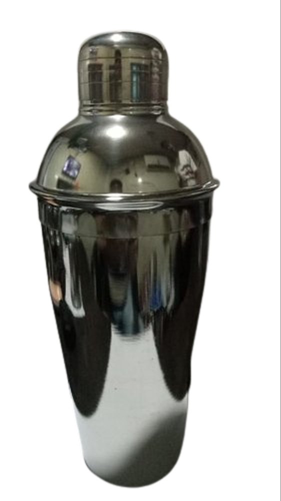 Silver SS Cocktail Shaker, 500mL, Size: 10inch