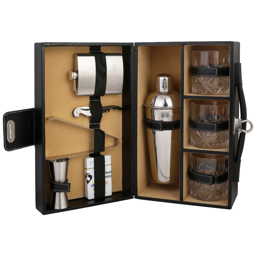 Cocktail Bar Set -03- Black & Beige