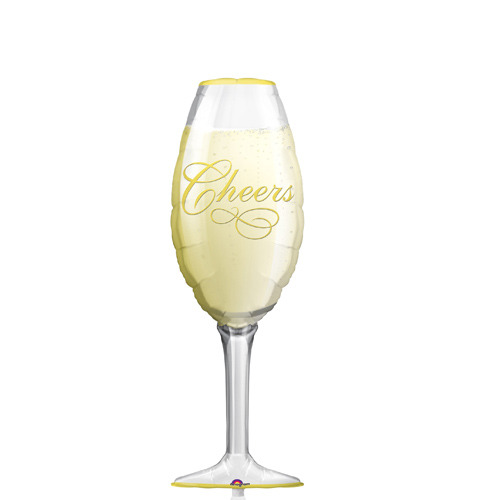 Champagne Glass Balloon 38in P30