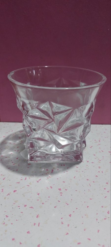 Transparent Crystal Rocks Glass, Size: 100ml