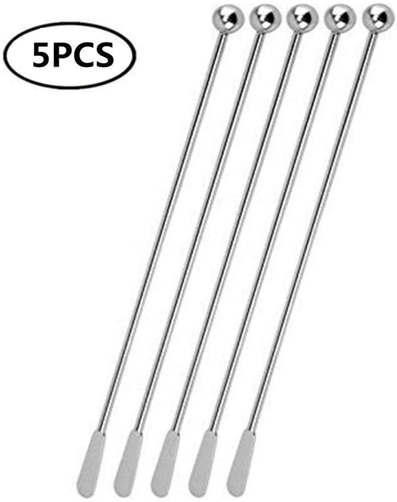 Stainless Steel Coffee Beverage Stirrers Stir Cocktail Drink Swizzle Stick