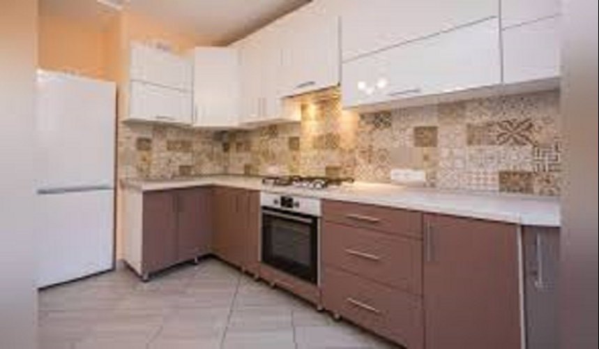 Plywood Modern Kitchen Cabinet, Wall Mounted