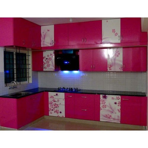 Modern PVC Laminated Modular Kitchen