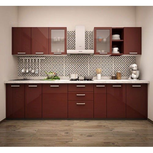 Modern Modular Kitchen, Work Provided: Wood Work & Furniture