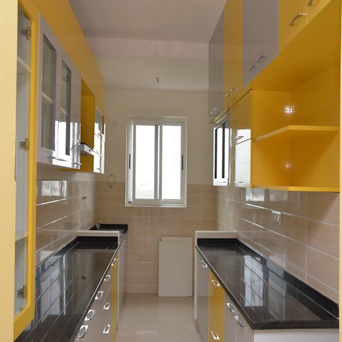 Modern Stylish PVC Modular Parallel Kitchen