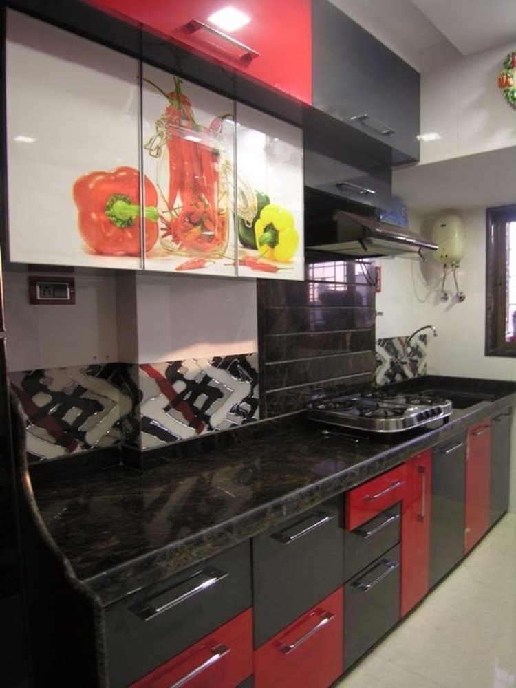 Classic Wooden Straight Modular Kitchen