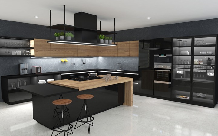 Wood and MDF Board Modular Kitchen Service, Chennai
