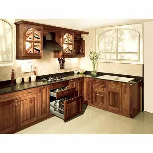 Modern Classical Wooden Modular Kitchen Service