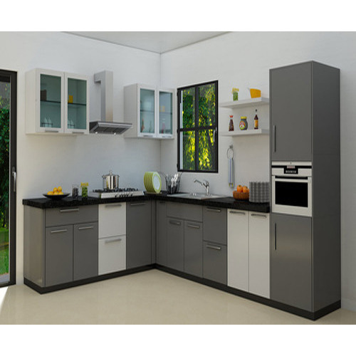 Wooden Modular Kitchen Service, Kitchen Cabinets