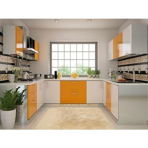 U Shape Modular Kitchen