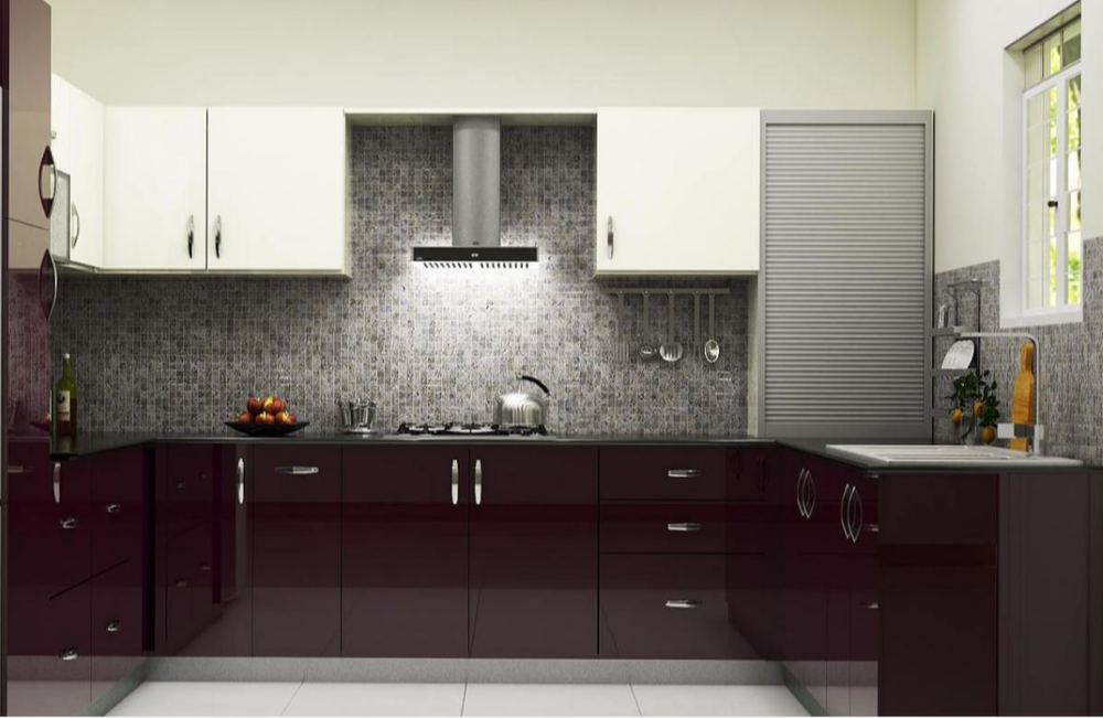 Modern U Shape Modular Kitchen