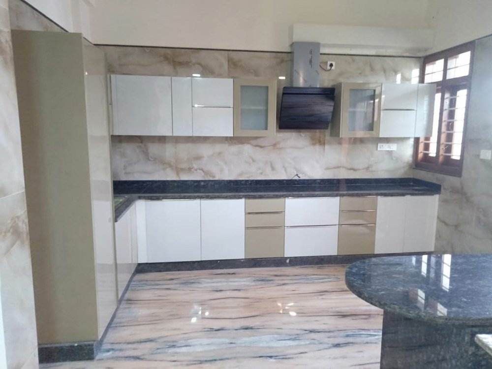 Interior L Shape Stainless Steel Kitchen