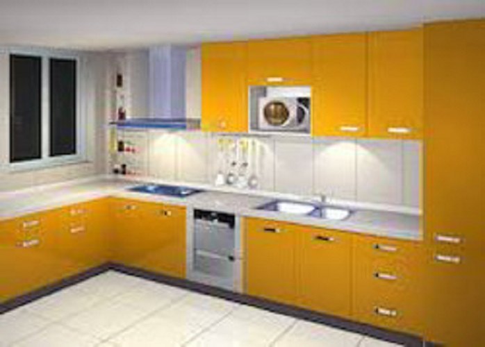 Wooden Modern Kitchen Wardrobe