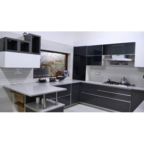 G Shaped Modular Kitchen, Warranty: 1 Year