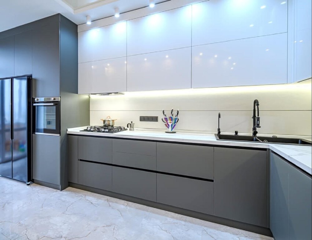 Classical MDF Lacquer Modular Kitchen