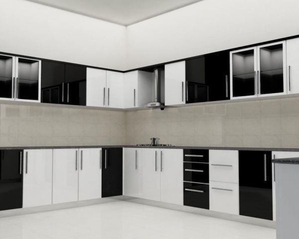 MDF Modular Kitchen, in Noida