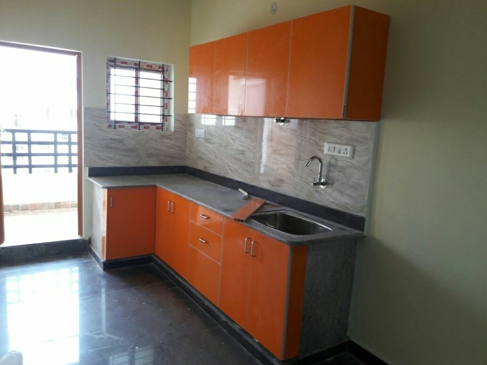 Modern L-Shape MDF Modular Kitchen