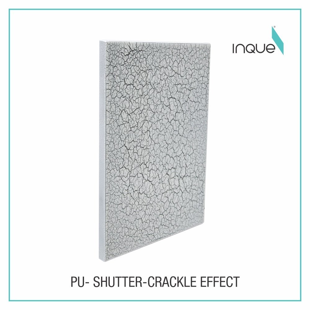 Interior Matte Finish Crackle Effect PU Shutter, Kitchen Cabinets