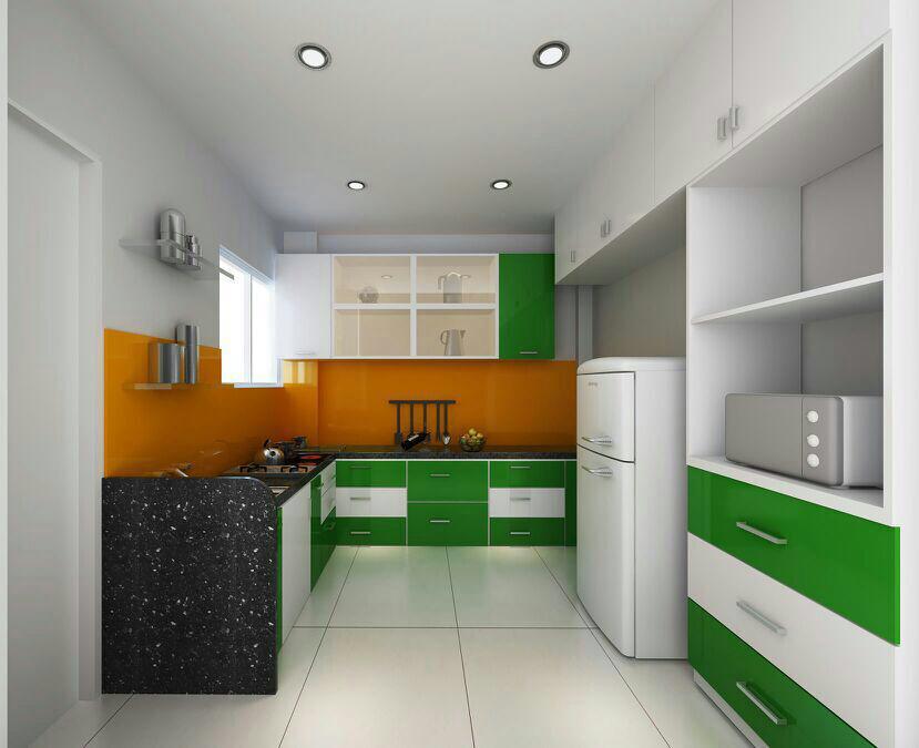 Residential MDF Modular Kitchen, Warranty: 1-5 Years