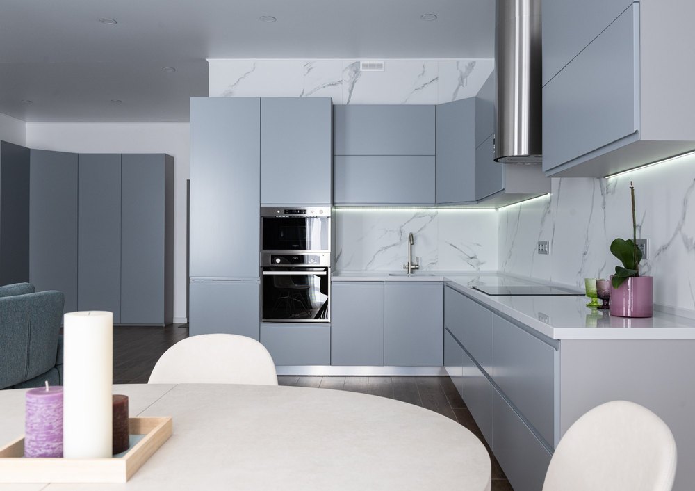Modern L - Shape Designer Kitchen Interior Services