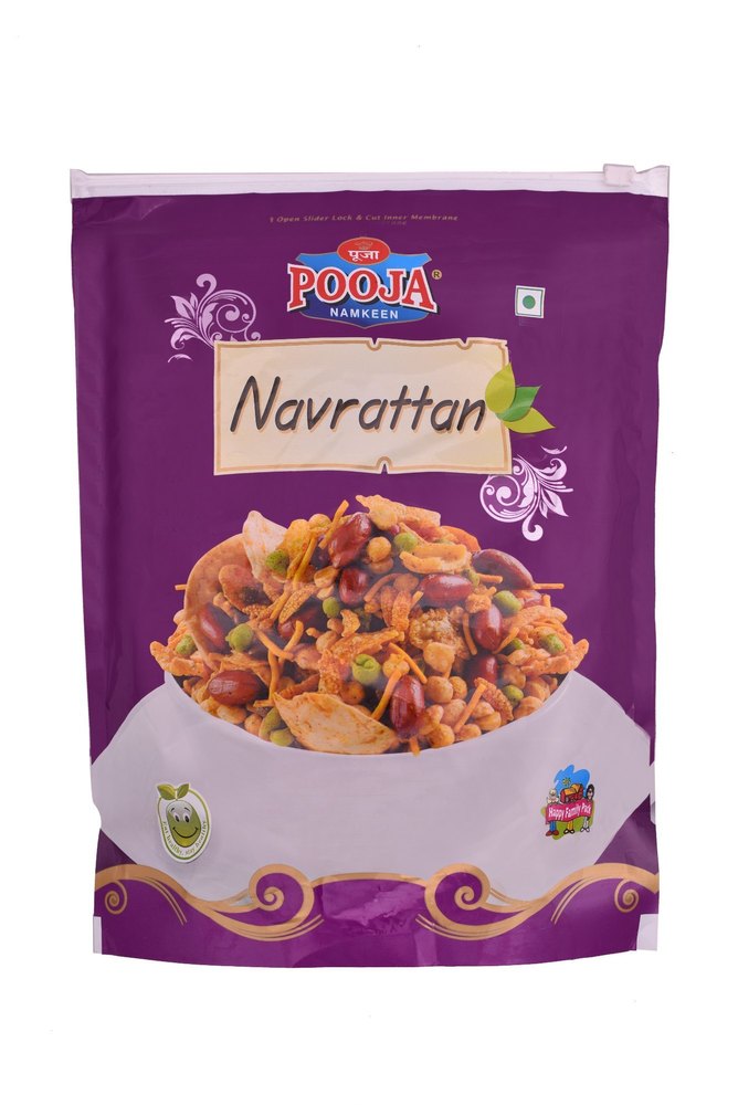 POOJA Packet Navrattan Namkeen, Packaging Size: 360gm