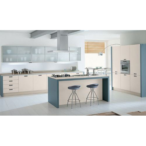 Lacquer Straight Modular Kitchen