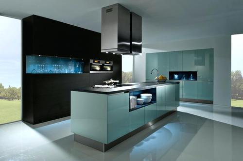 Wooden Straight German Modular Kitchen