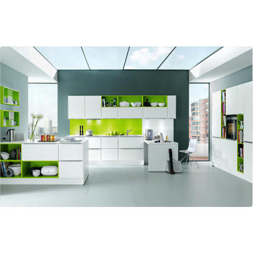 Wooden German Modular Kitchen, Warranty: 5-10 Years, Kitchen Cabinets