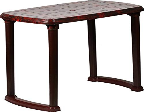 Brown Cello Plastic Dining Table, Warranty: 1 Year