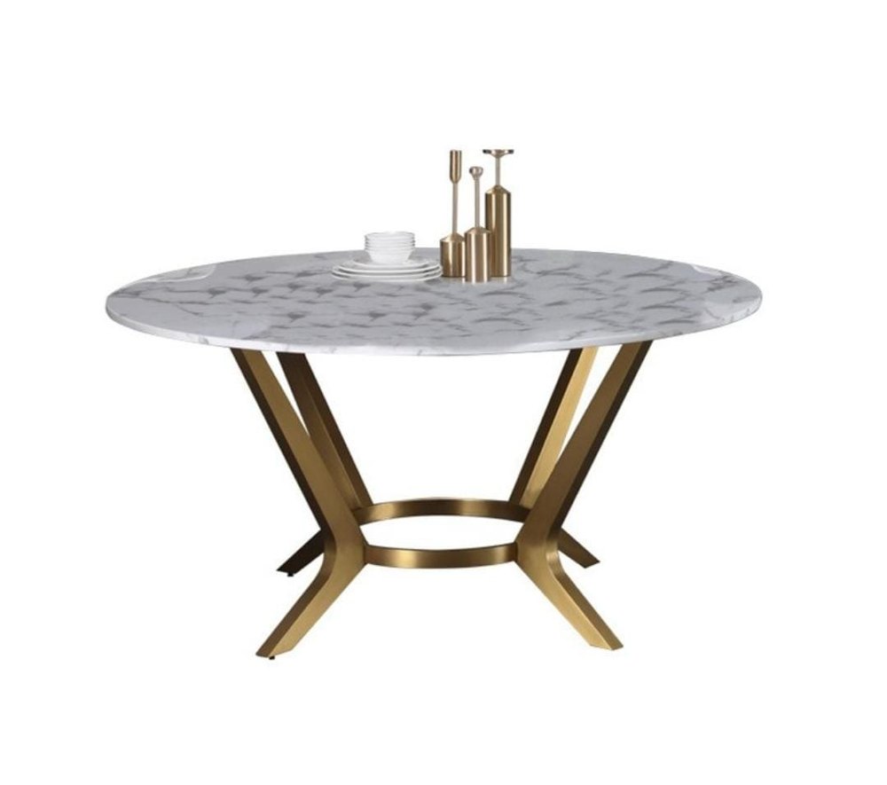 Marble Dining Table Round, 4 Seater