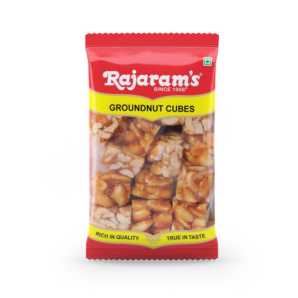 Rajaram\'s Peanut Cubes, Packaging Size: 15 Pieces In 1 Packet