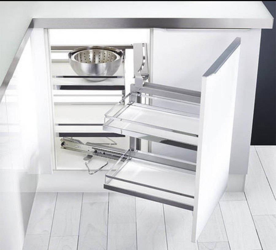 Fraction Kitchen Stainless Steel Idea left & right magic corner