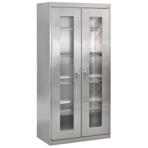 Silver Stainless Steel Storage Cabinet, Size/Dimension: 6-8ft(Height)