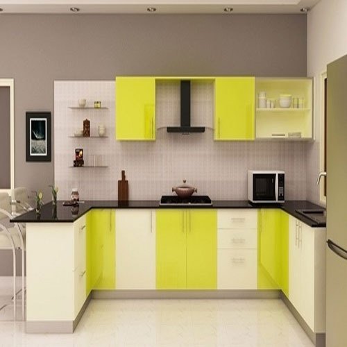 Rectangular Plywood Wooden Kitchen Cabinets