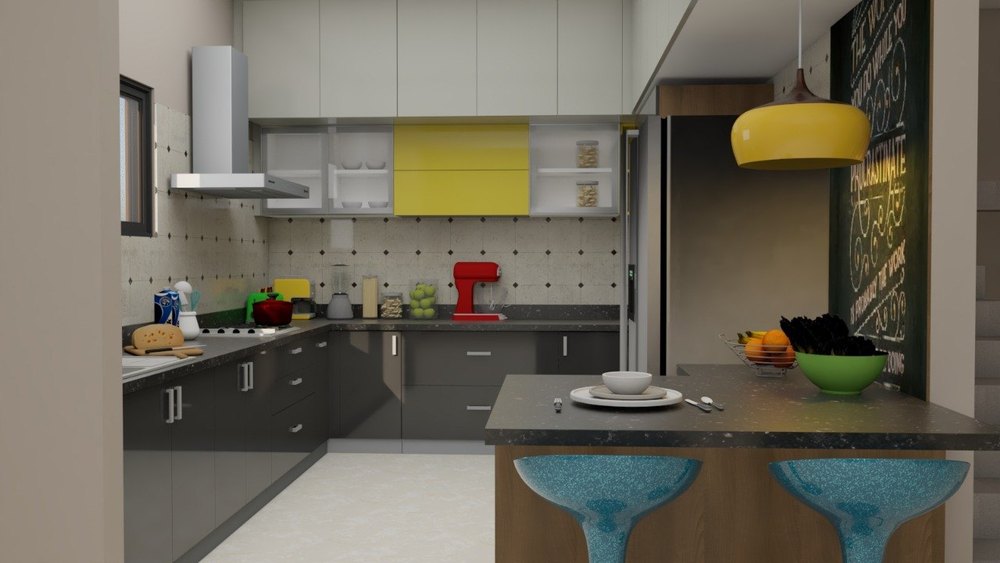 l4 Modulars MS, Wood Modular Kitchen Cupboard