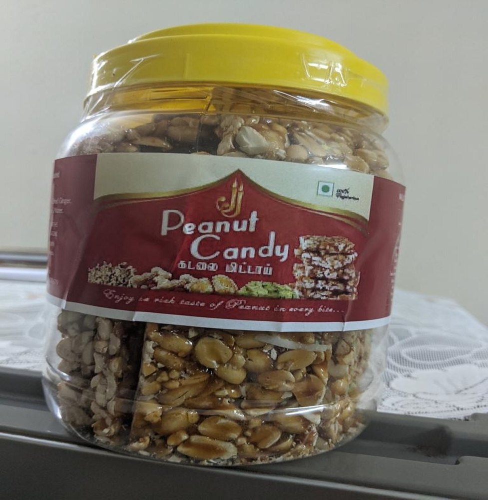 JJ Snacks Brown Peanut Candy Bar, Packaging Type: Plastic Jar, Packaging Size: 40 Pieces