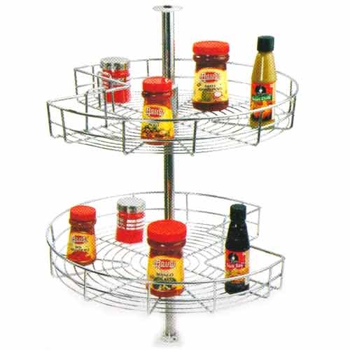 SS Carousel Kitchen Basket