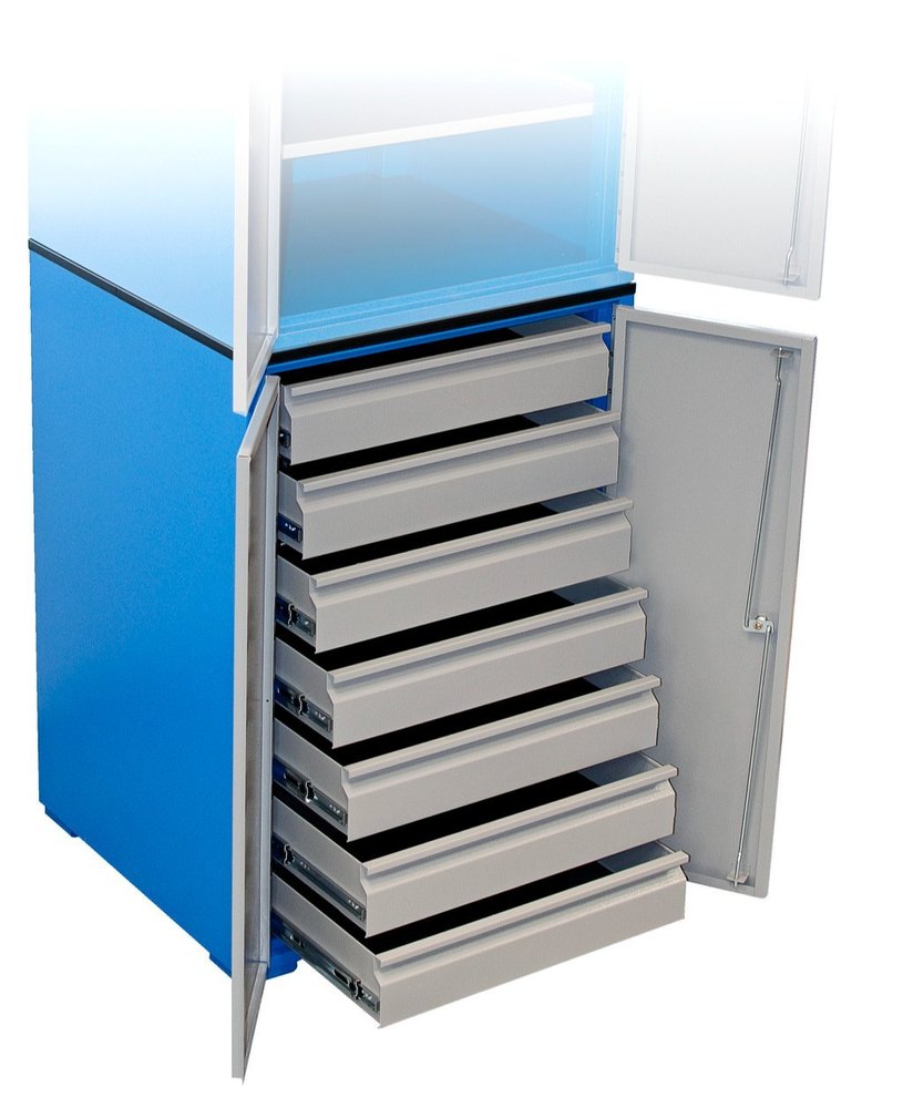 Stainless Steel Blue Tool Cabinet