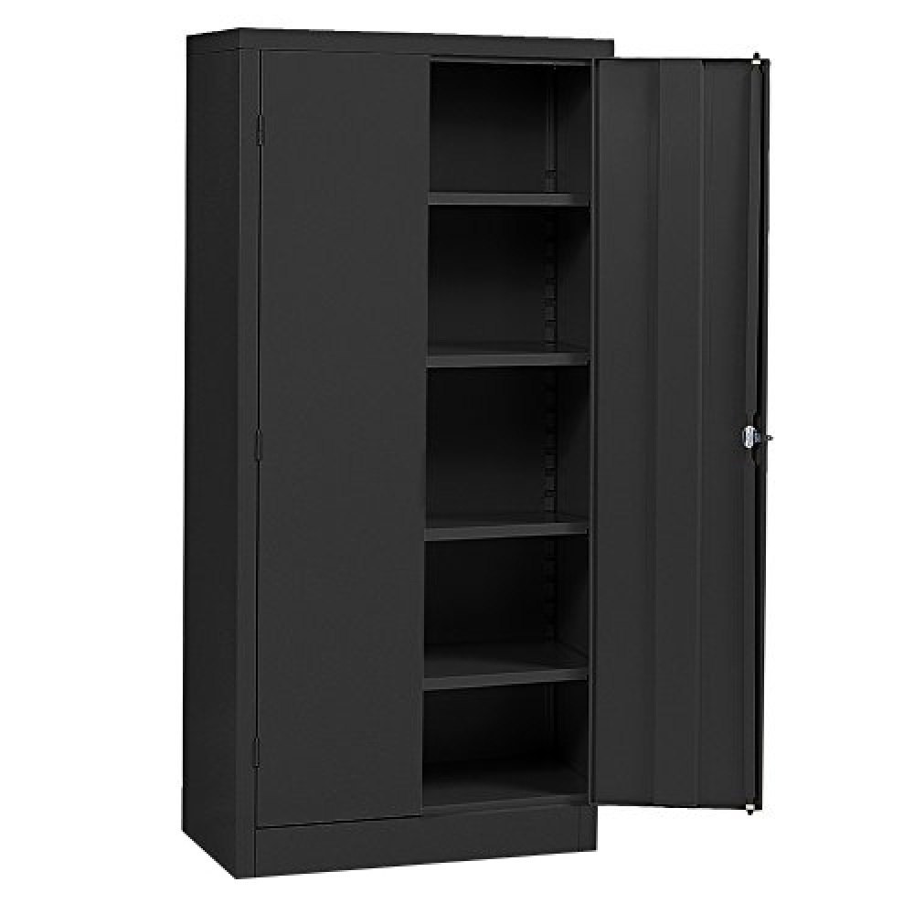 Mild Steel Double Door Black Storage Cabinet