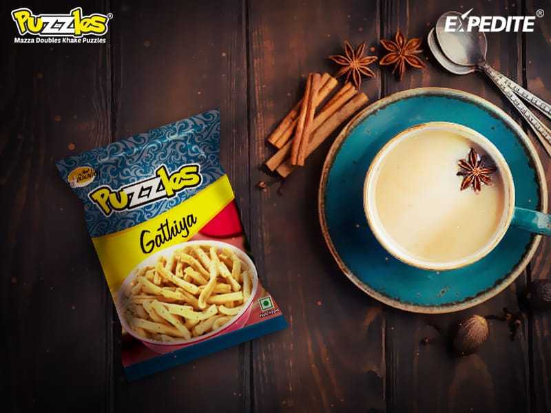 Puzzles Snacks Gathiya Namkeen, Packaging Type: Packet, 30 grams