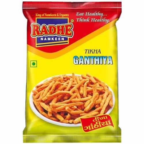 Tikha Ganthiya Namkeen, Packaging Type: Pouch, 30 Gm