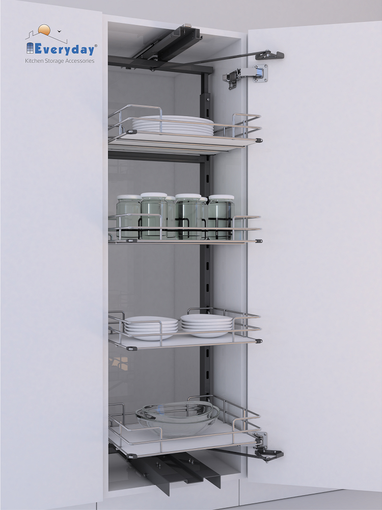 Stainless Steel F1 Tandem Pantry Pull Out Solid Base 1250450