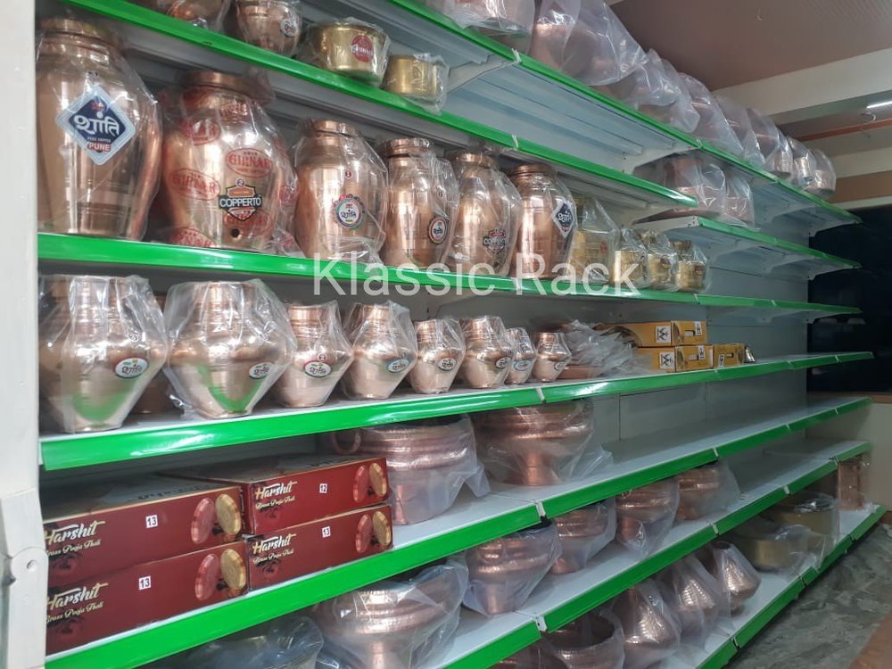 Approx 2100 mm Mild Steel Klassic Utensil / Crockery Racks, For Restaurant, Mall
