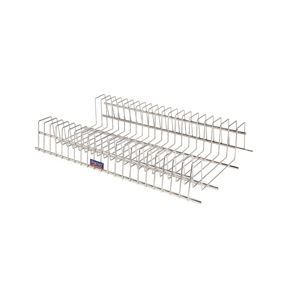 Silver Free Standing Stainless Steel Dish Rack, For Kitchen, Size: 2.5 X 1.5 Feet
