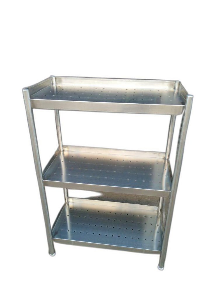 STAINLESS STEEL Silver Ss Clean Dish Rack