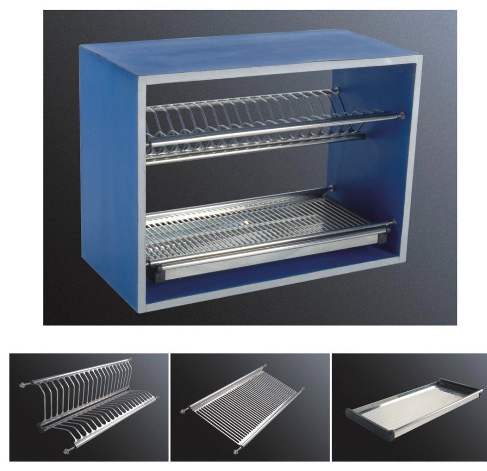 Kynex Wall Mounted Stainless Steel Dish Racks, For Kitchen