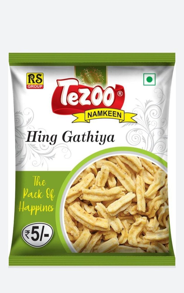 Tezoo Namkeen Hing Gathiya 5/-, Packaging Size: 22 Gm