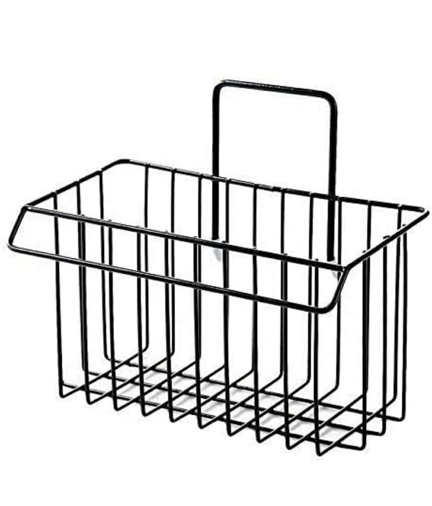 Wrought Iron Black Kitchen Shelf, Size: 18cm*11cm*15cm